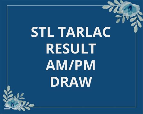 stl tarlac result today 6pm jueteng|STL Result Today .